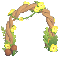 Flower Vine Oak Archway