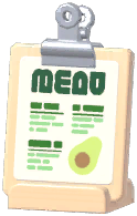 Café Tabletop Menu Standee