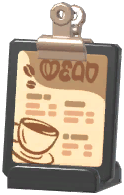 Café Tabletop Menu Standee