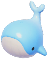 Light Blue Splash Whale