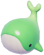 Green Splash Whale