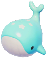 Cyan Splash Whale