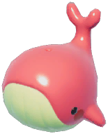 Green Peach Splash Whale