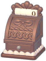 Cream Cash Register