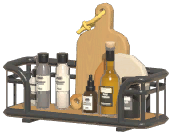 Industrial Wall-Mounted Cutting Board Rack
