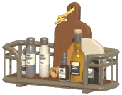 Industrial Wall-Mounted Cutting Board Rack