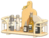 Industrial Wall-Mounted Cutting Board Rack