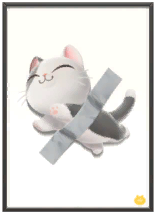 Tape Cat Wall Art