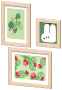 Rabbit & Greenery Wall Art