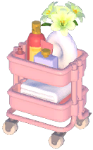 Minimalist Bathroom Rolling Cart