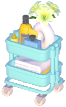 Minimalist Bathroom Rolling Cart