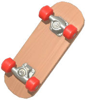 Wall-Mounted Skateboard