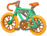 Wall-Mounted Modified Race Bike