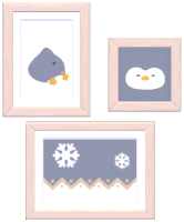 Penguin Snow Play Wall Art