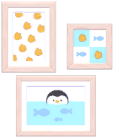 Penguin Fishing Wall Art