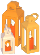 Festive Minimalist Hand Lantern Set