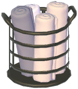Iron Towel Basket