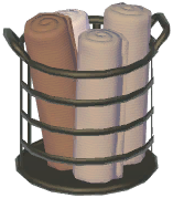 Iron Towel Basket