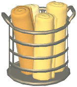 Iron Towel Basket