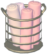 Iron Towel Basket