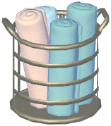 Iron Towel Basket