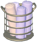 Iron Towel Basket
