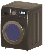 Black Front-Loading Washer