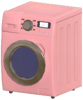 Pink Front-Loading Washer