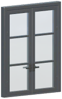 Metal Lattice Double Door
