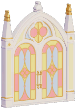 Heartbond Stained Double Door