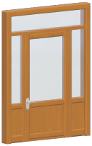 Large Wooden Hinged Door