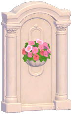 Manor Wall w/ Flower Pot