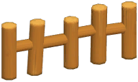 Wooden Pile Fence