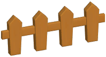 Wooden Spike Fence