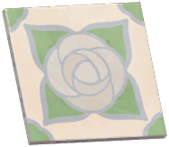 Rosa-Print Tile