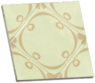 Bow-Print Marble Tile