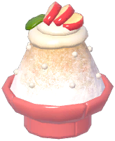 Brick Bowl Apple Shaved Ice