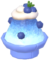 Brick Bowl Blueberry Shaved Ice