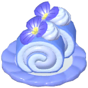 Indigo Roll Cake
