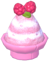 Brick Bowl Raspberry Shaved Ice