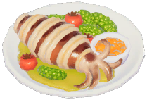 Grilled Squid w/ Pineapple Jam