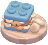 Brick Button Mushroom Patty Burger