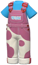 Cow-Print Overalls