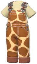 Giraffe-Print Overalls