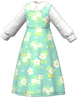 Refreshing Dress Layered w/ Shirt