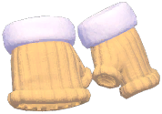 Auspicious Fur-Trim Gloves