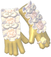 Cream Lace Gloves