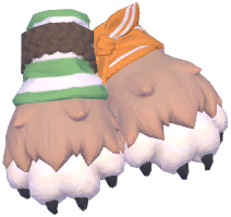 Fluffy Wolf Claw Gloves