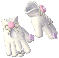 Floral Fragrance Cut-Out Gloves