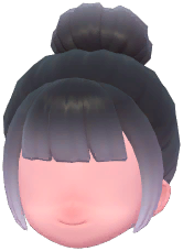 Blunt-Banged Bun (Gradient)